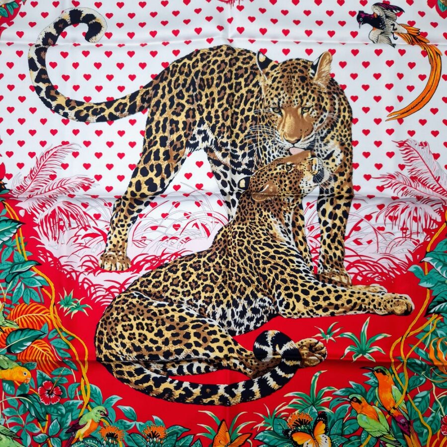 hermès foulard leopardi