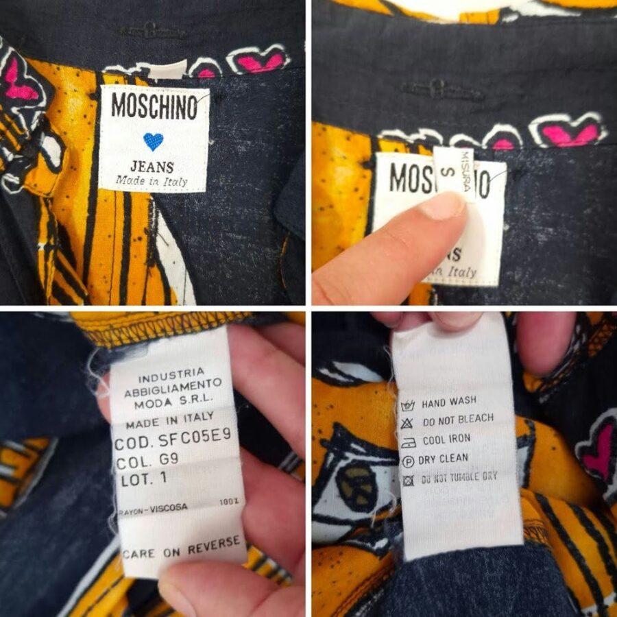 moschino jeans label