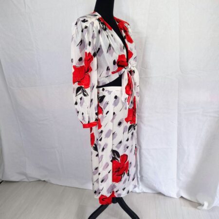 Completo Eighties gonna e camicetta crop top