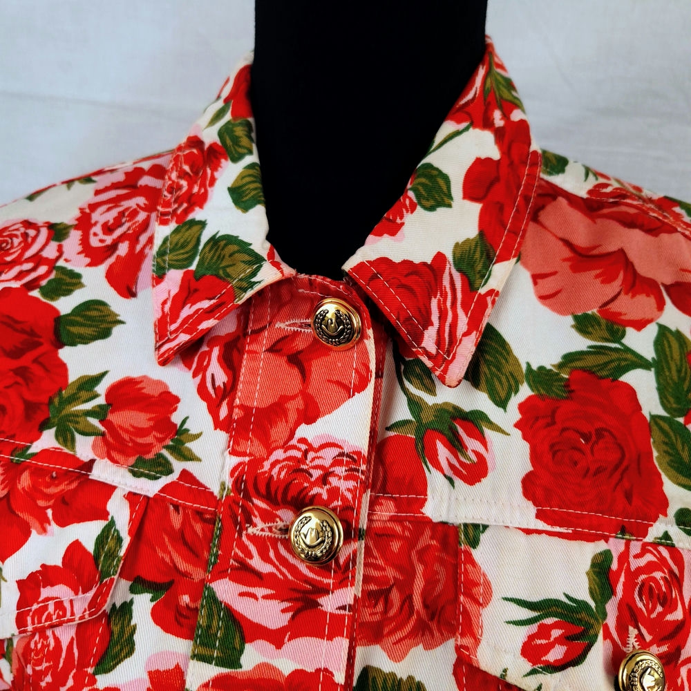 jacket with roses