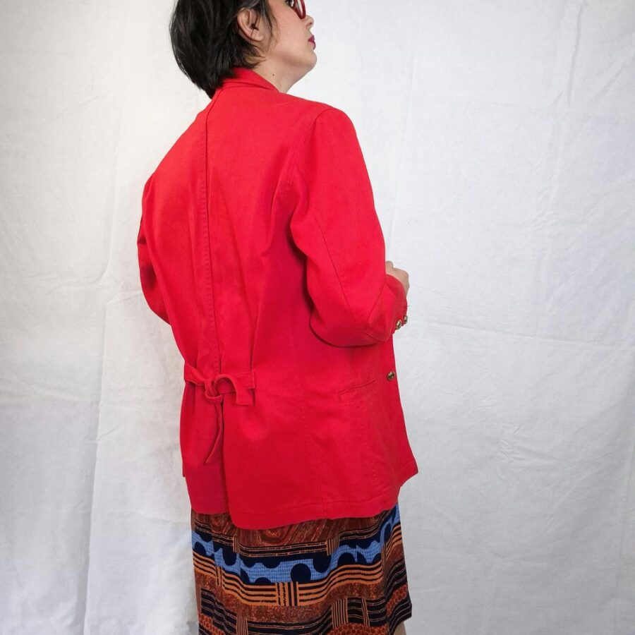 giacca rossa casual