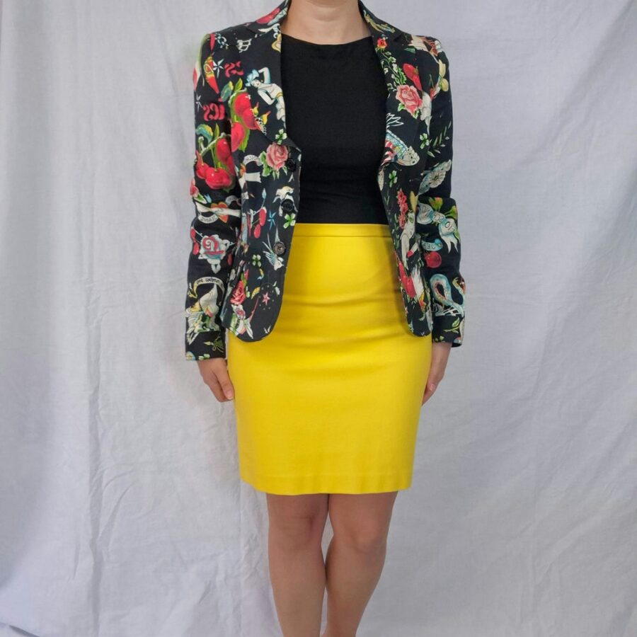 jaune jupe vintage