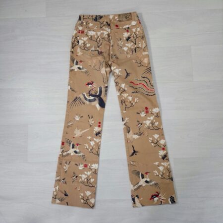 Jeans Just Cavalli beige con aironi y2k