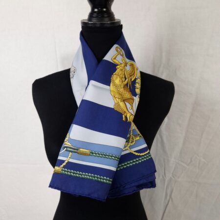 Hermès foulard in seta Chateaux d'arriere