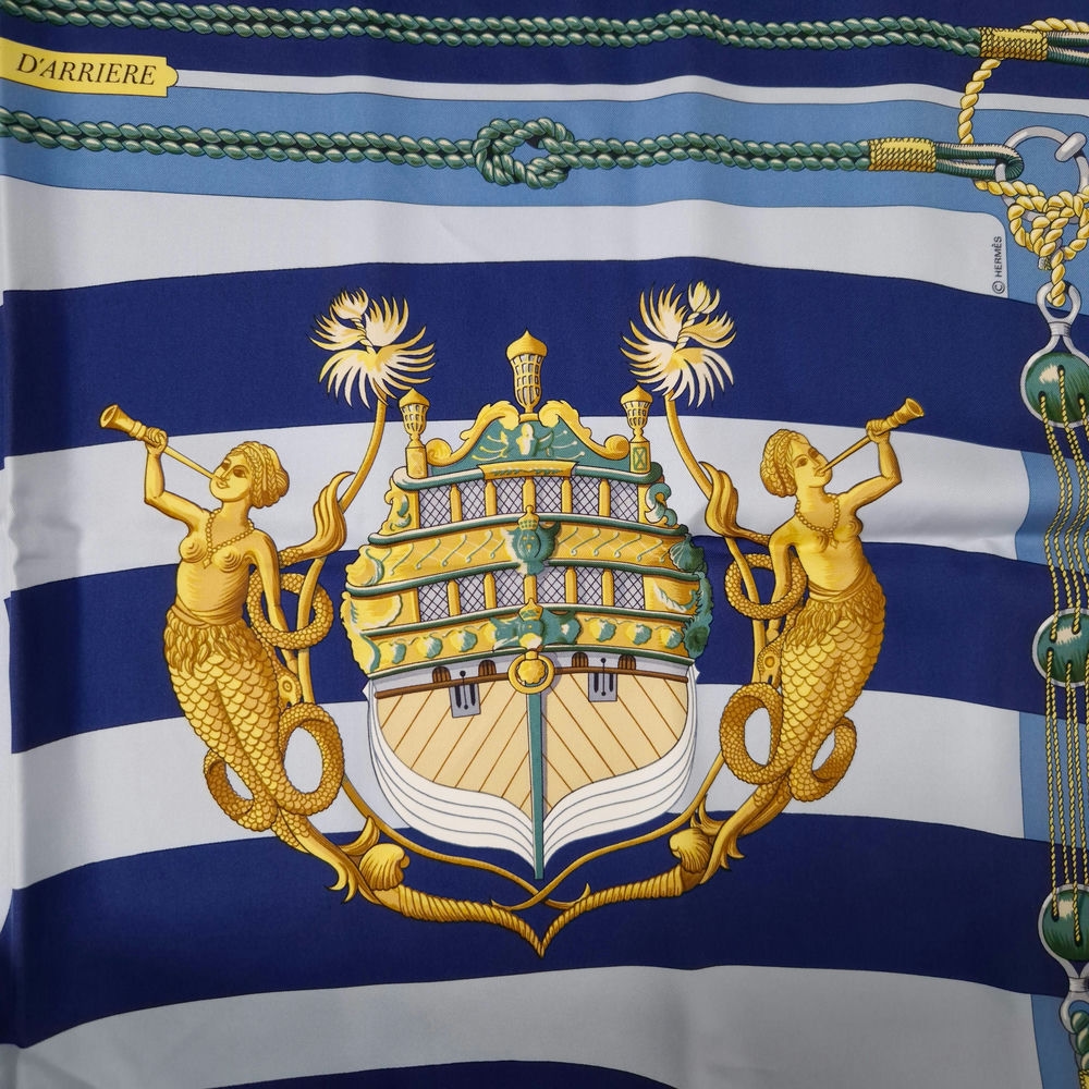 hermès vintage silk scarf