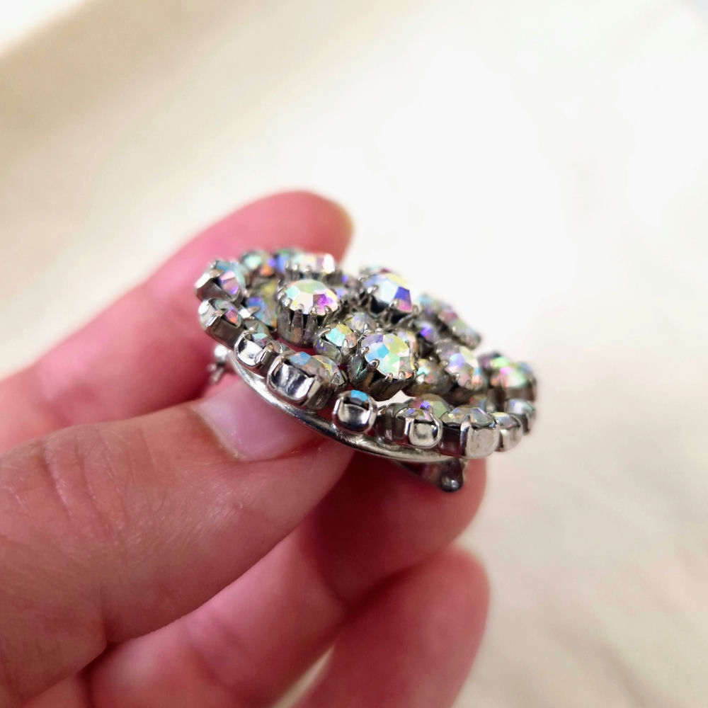 Spilla con strass vintage anni '60