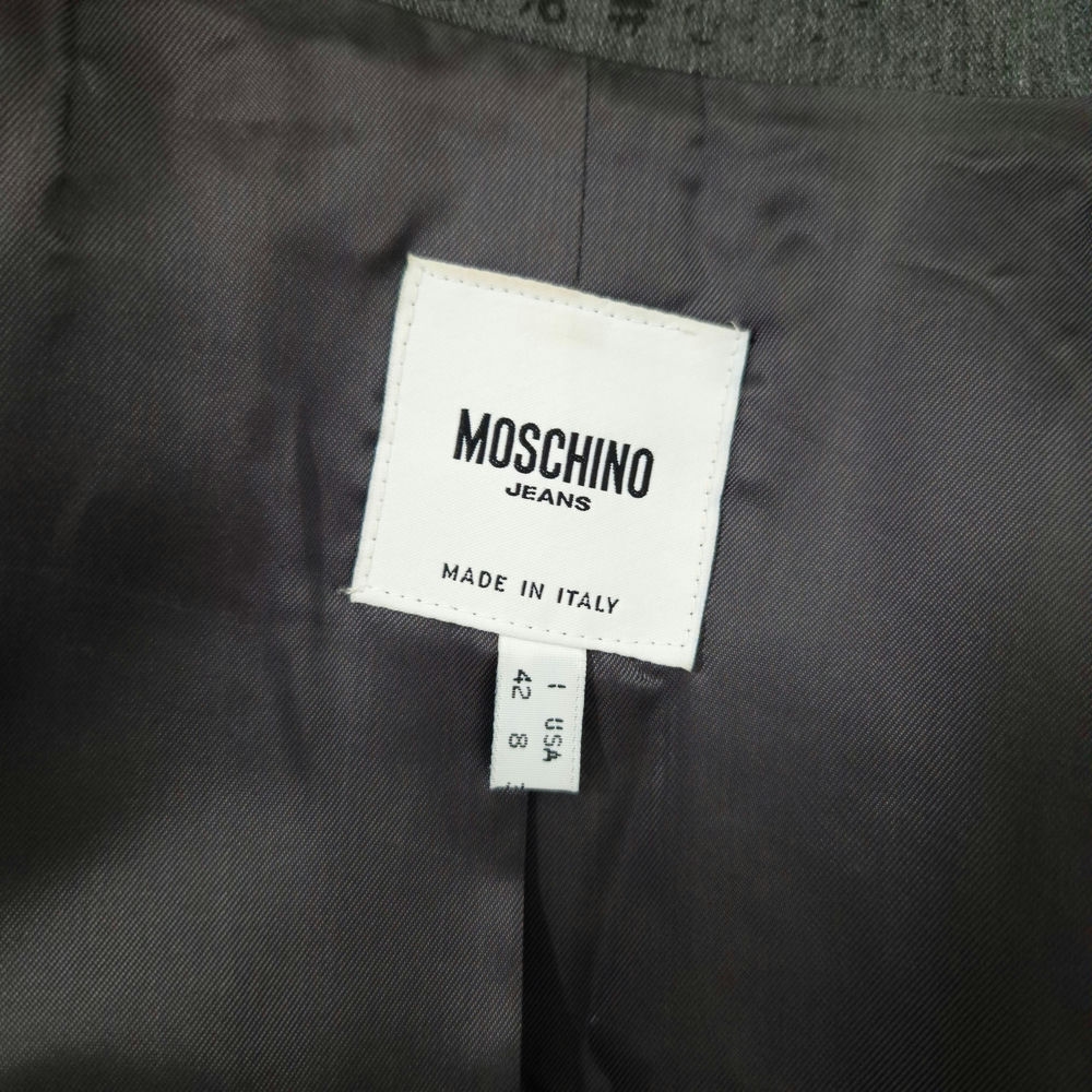 Moschino giacca vintage con stampa matematica