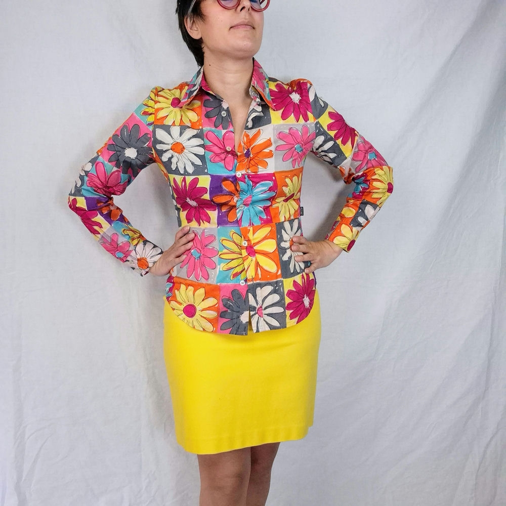Moschino Jeans camicia a fiori anni '90 - immagine 2