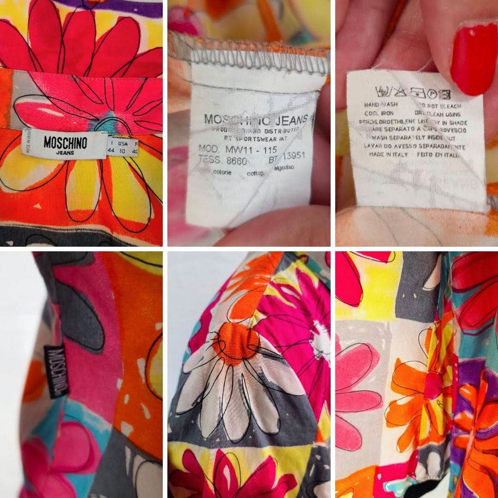 Moschino Jeans camicia a fiori anni '90 - immagine 7