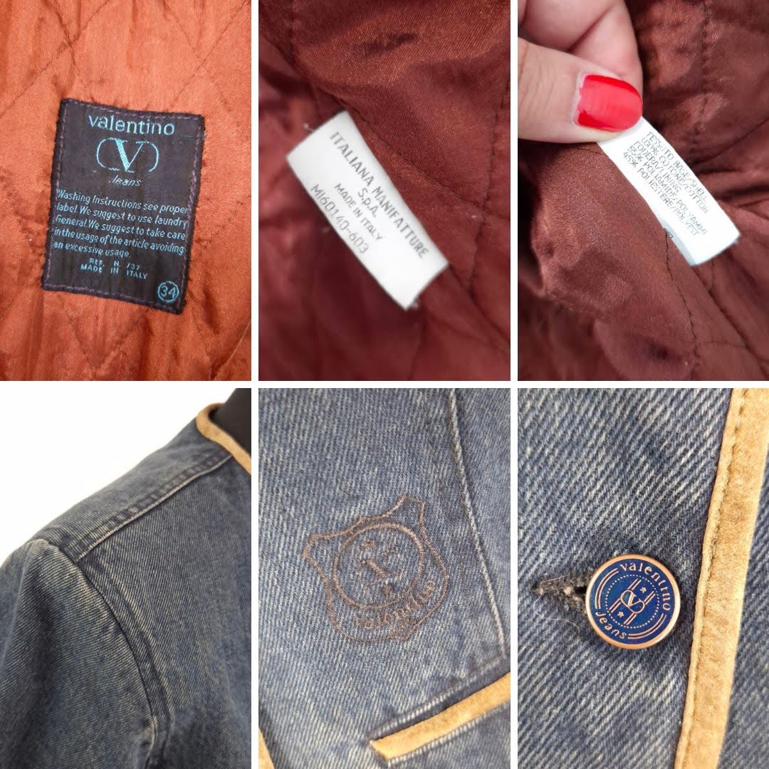 Valentino vintage giacca jeans elegante - immagine 7