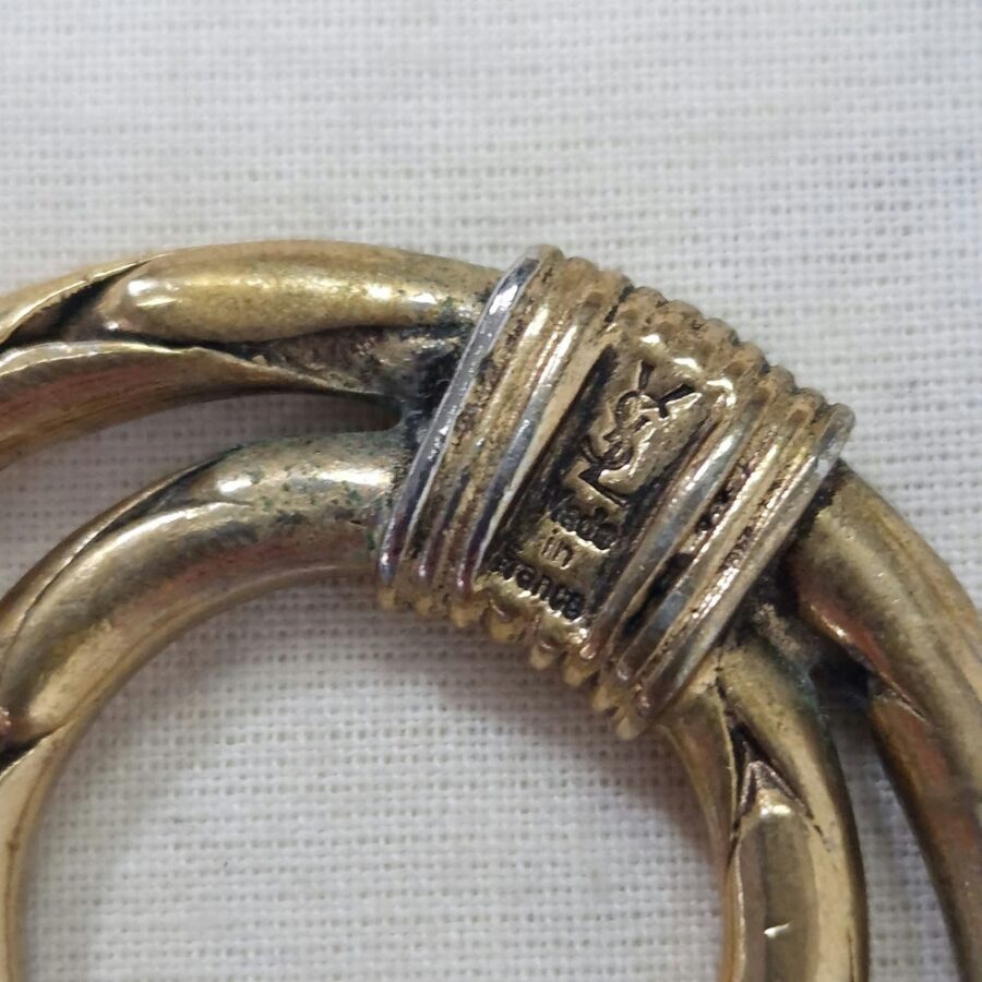 YSL anello ferma foulard vintage anni 80