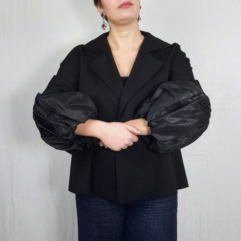 balloon sleeves jacket