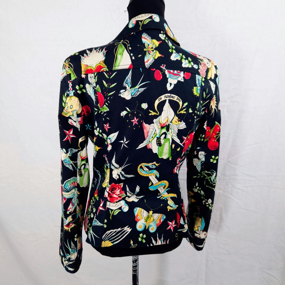 Giacca con stampa Moschino anni 2000