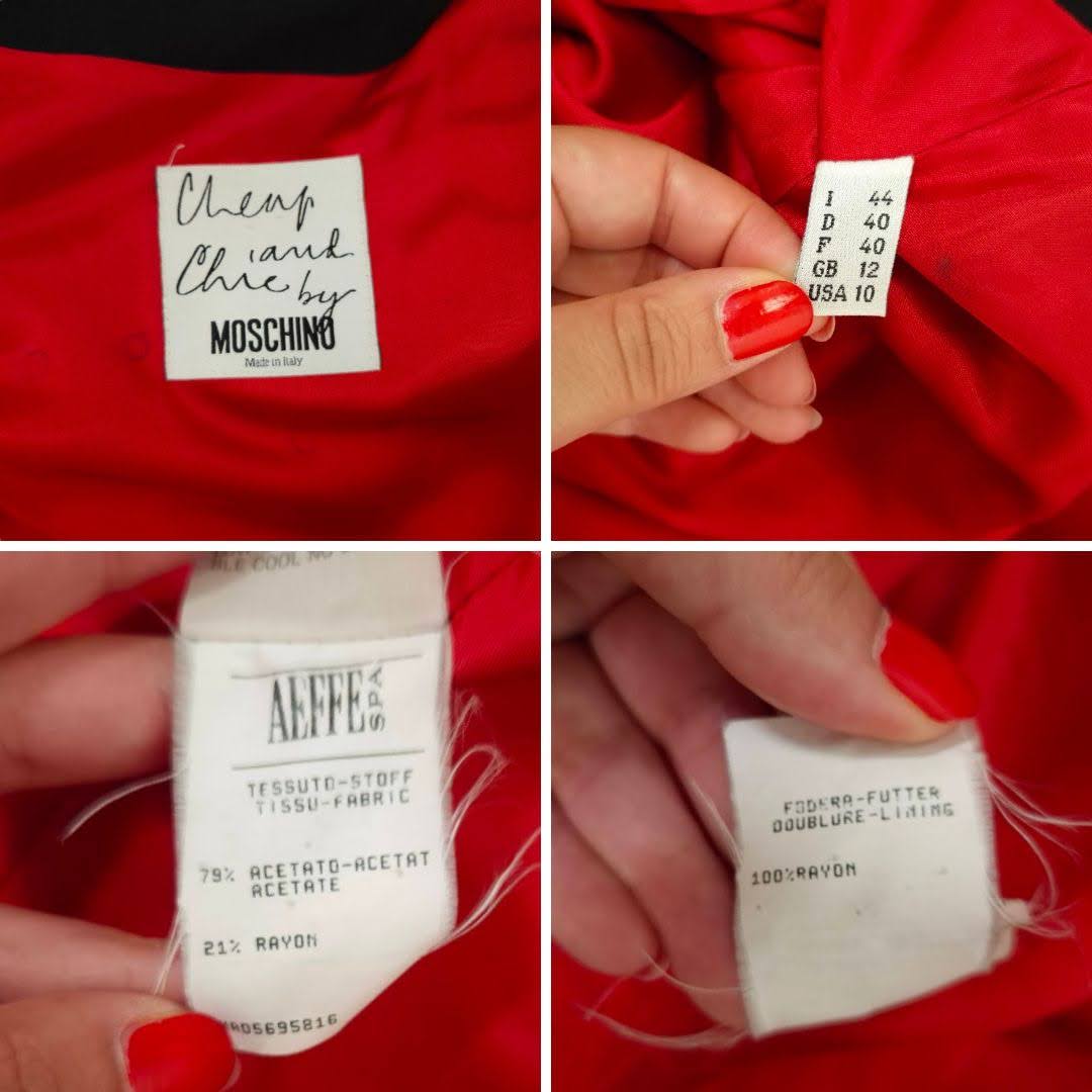 Moschino giubbotto vintage anni '90 con lacci - immagine 8