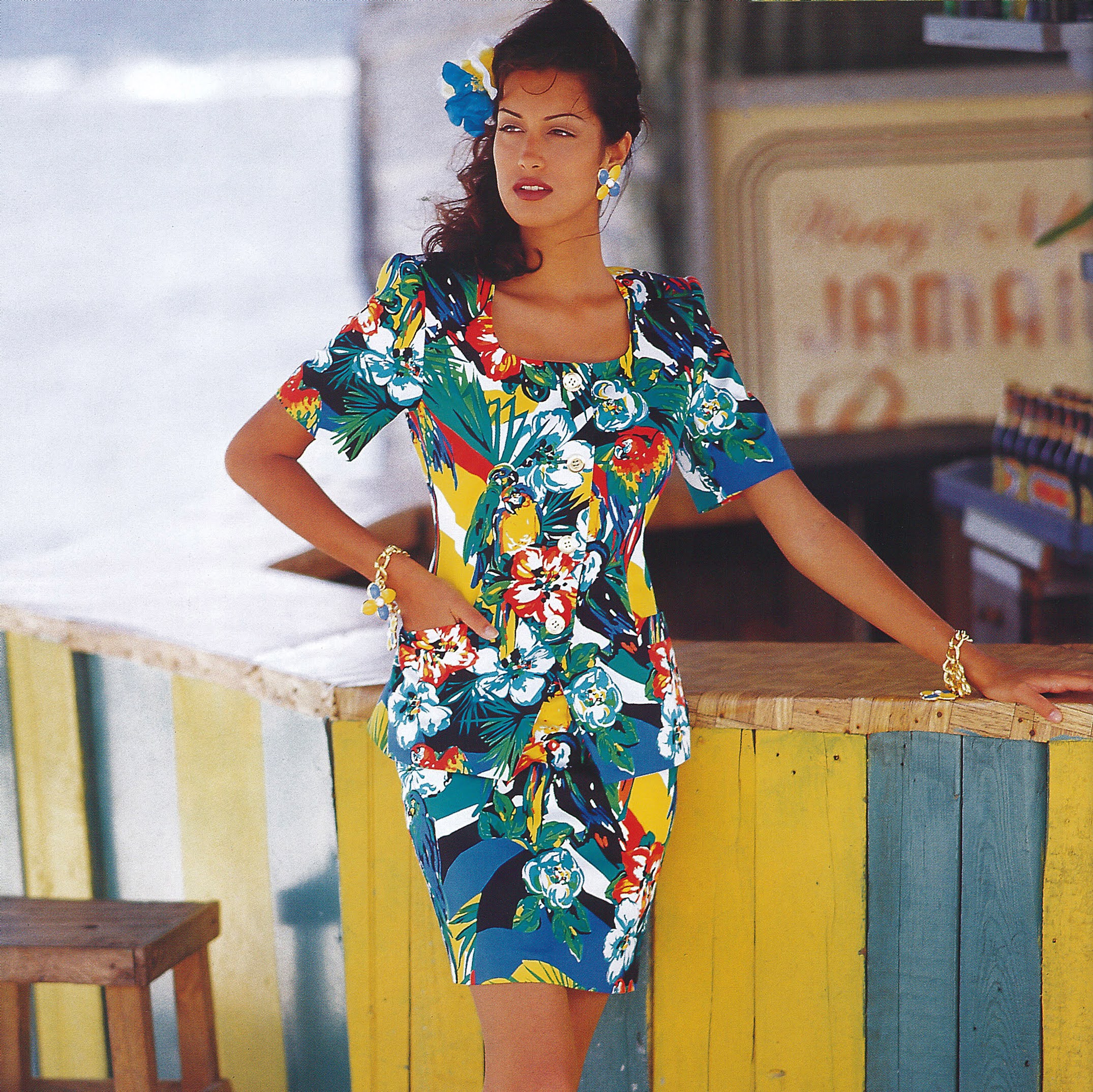 Escada parrot giacca tropicale vintage - immagine 2