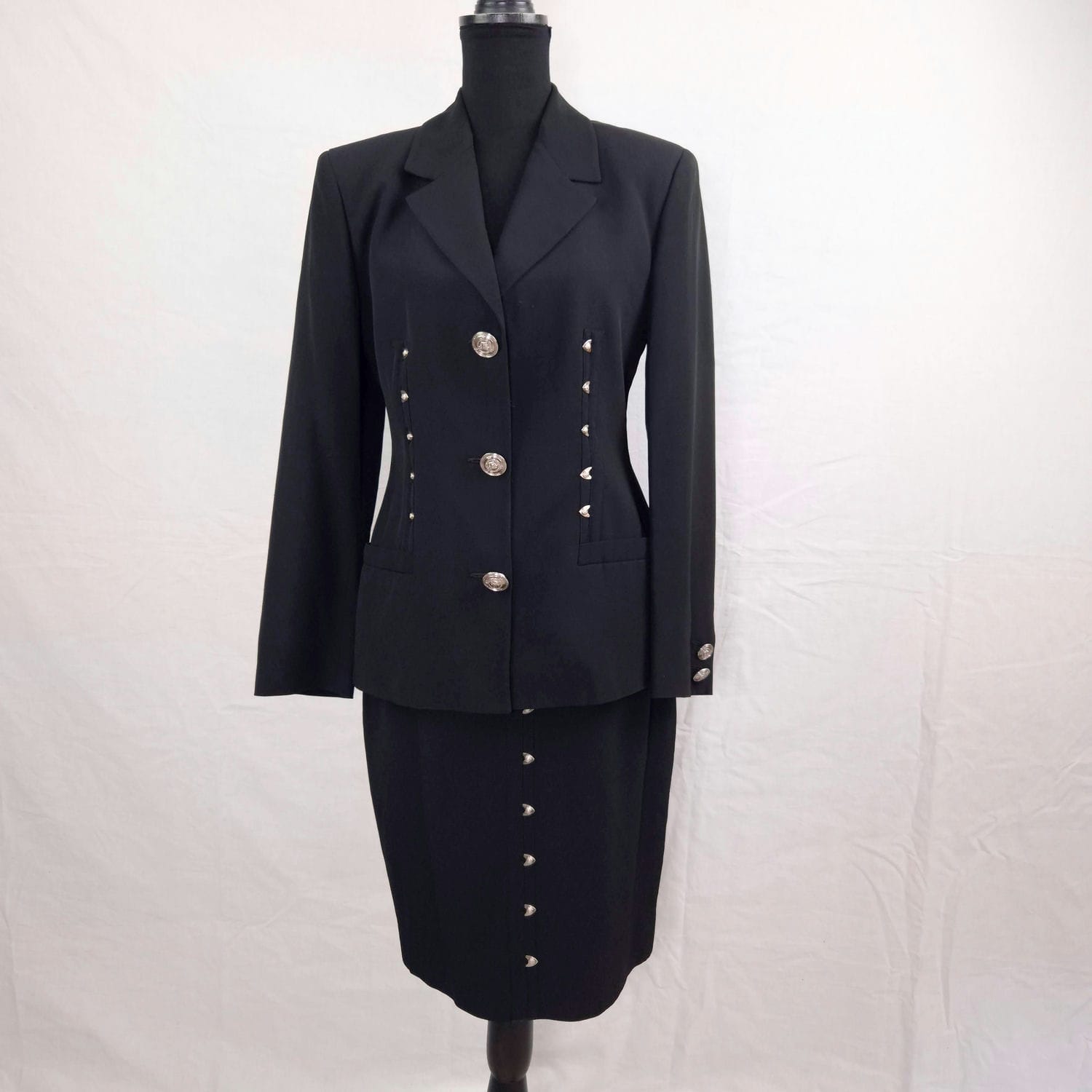 Tailleur Versace anni 90 con borchie metalliche - immagine 6