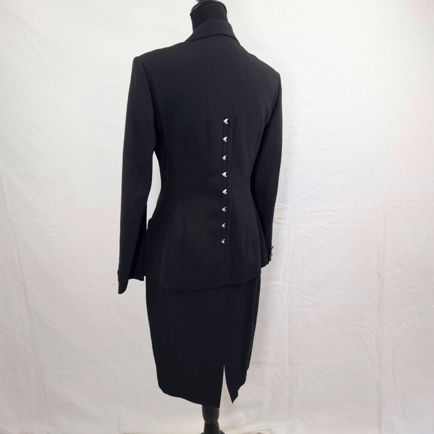 Tailleur Versace anni 90 con borchie metalliche - immagine 8