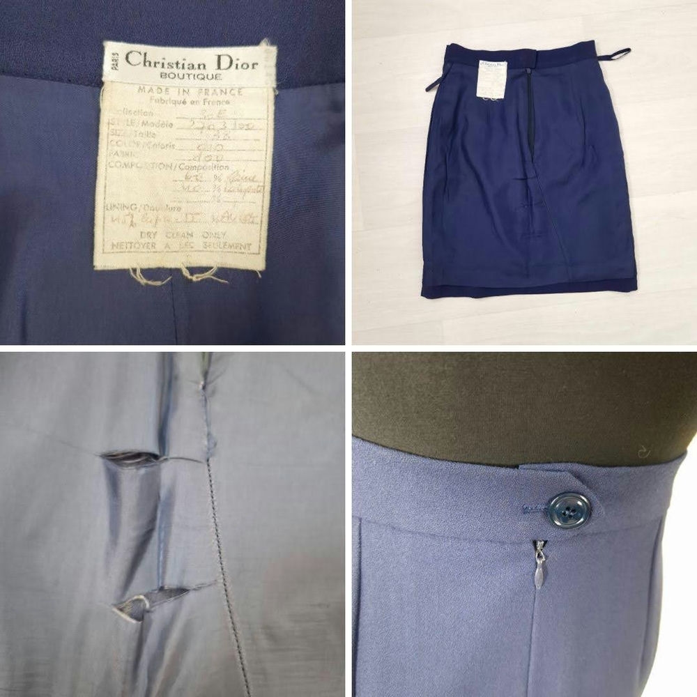 Christian Dior Boutique gonna blu - immagine 5