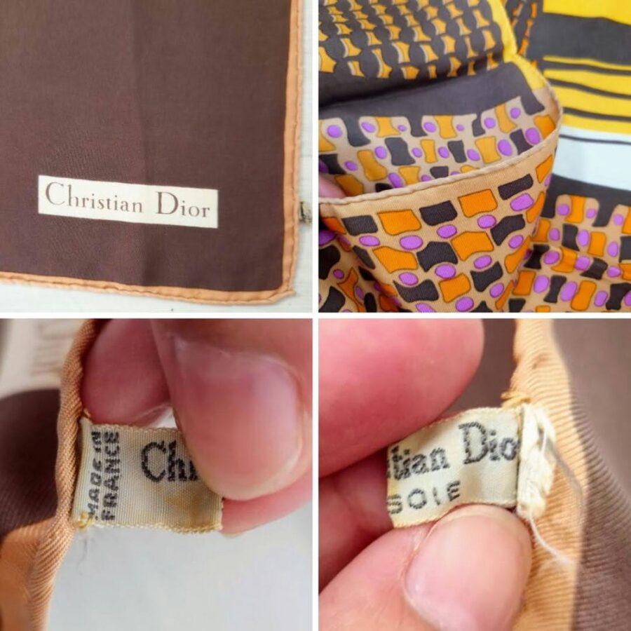 vintage silk scarf Dior