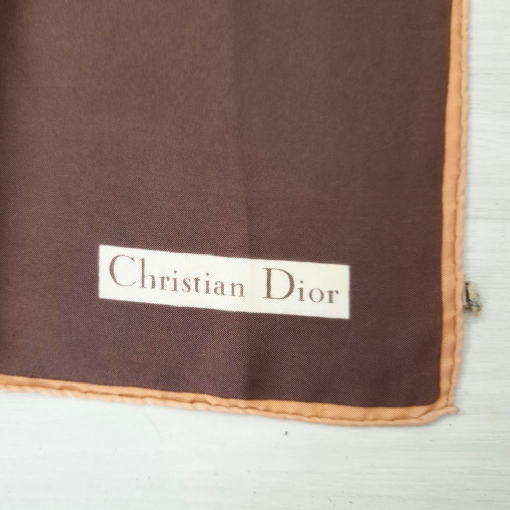 Christian Dior foulard vintage anni '70 in seta