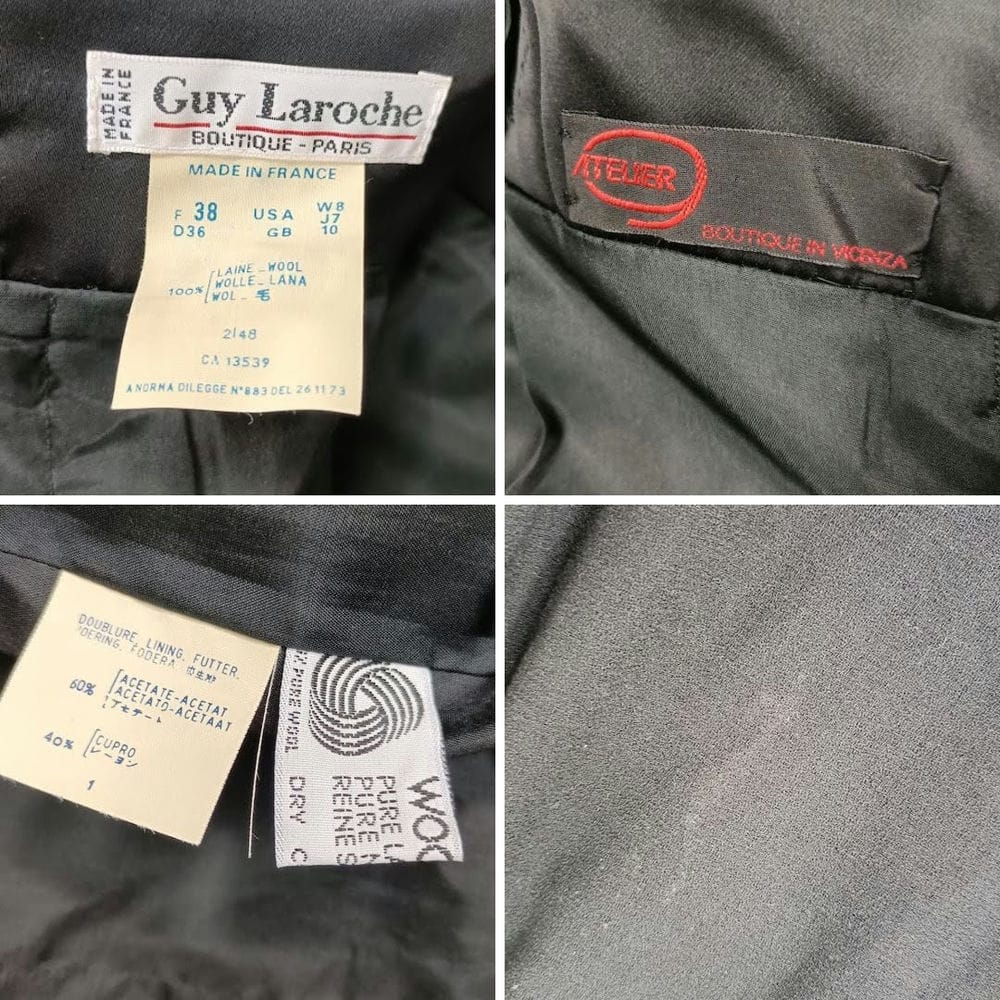 Abito nero Guy Laroche vintage anni '70 - immagine 9