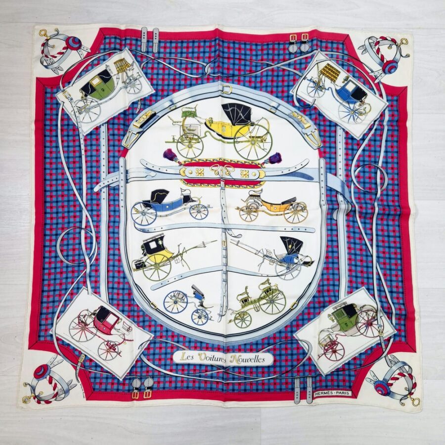 vintage silk scarf Hermès
