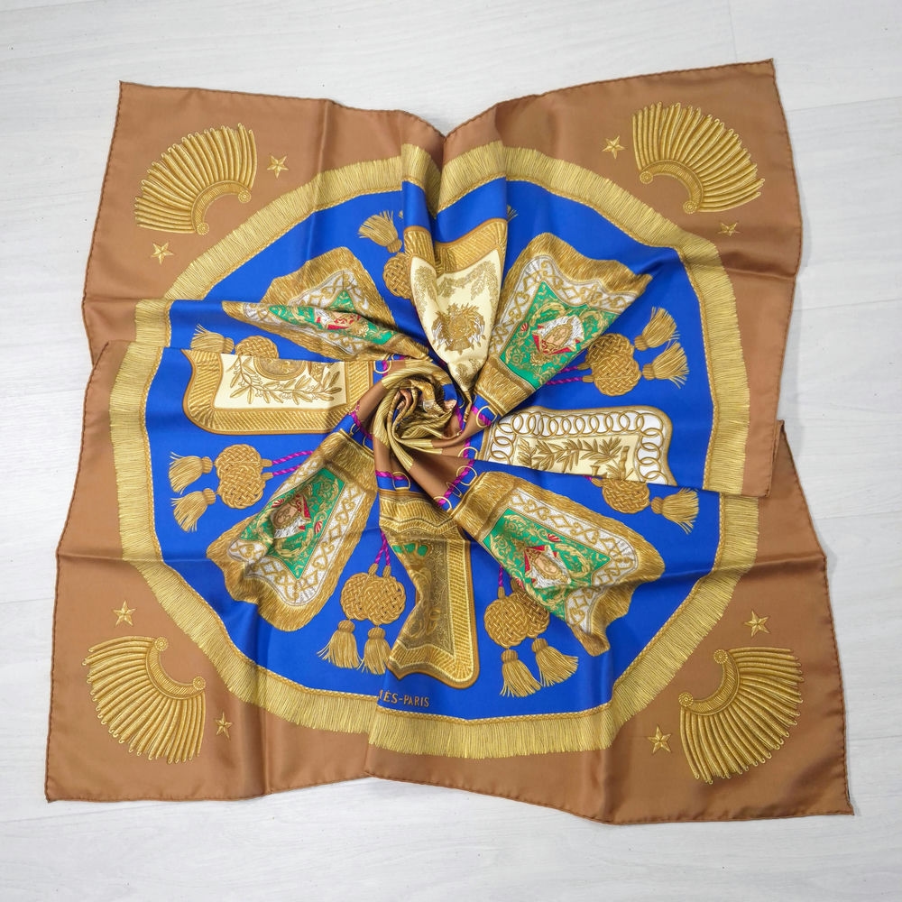 Hermès Poste et Cavalerie foulard in seta