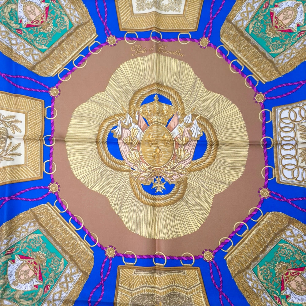 Hermès Poste et Cavalerie foulard in seta - immagine 4