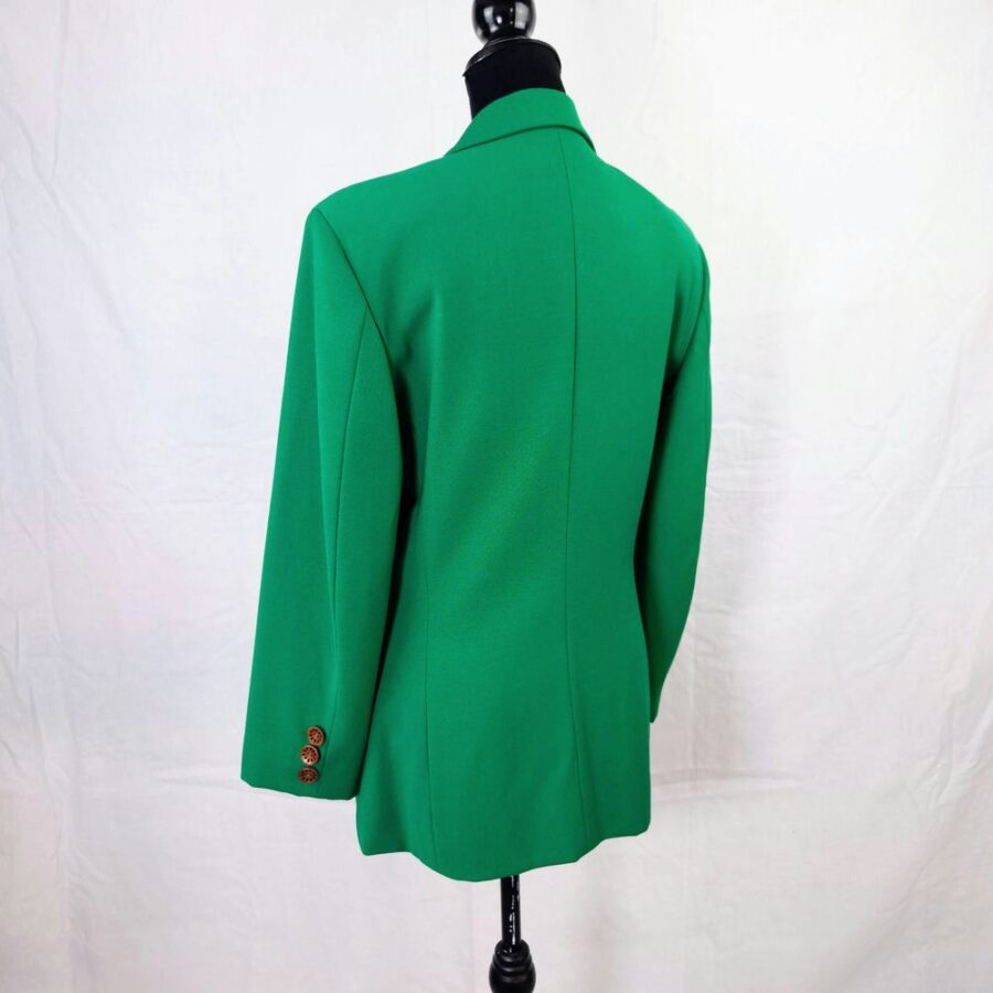 Moschino anni '90 giacca verde in lana - immagine 7