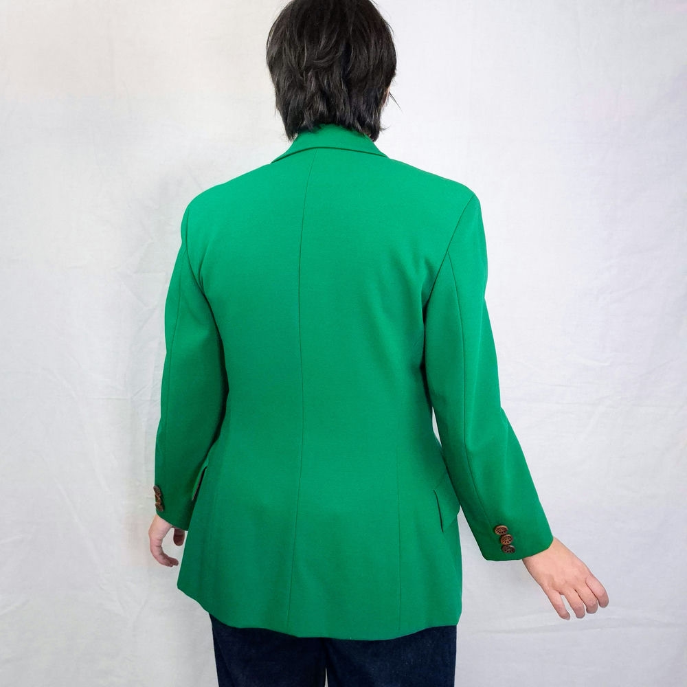 Moschino anni '90 giacca verde in lana - immagine 4