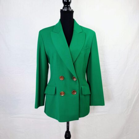 Moschino anni '90 giacca verde in lana