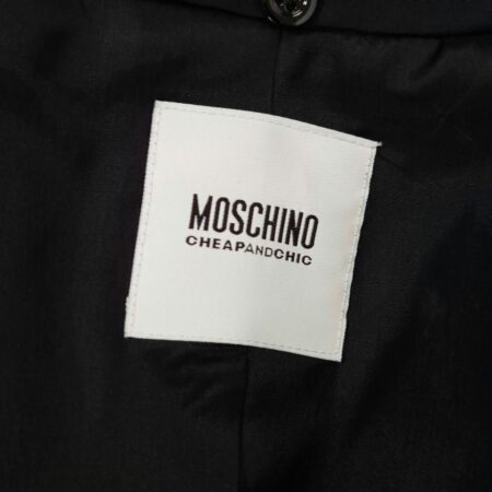 Moschino vintage giacca nera in lana