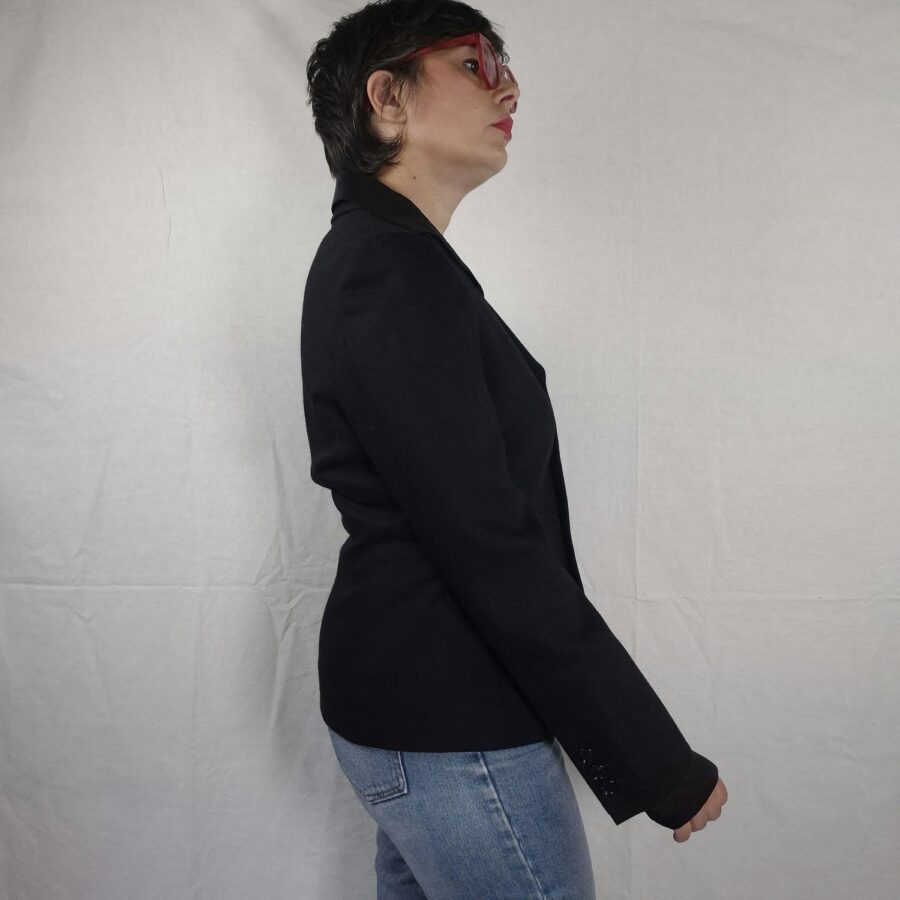 women black jacket Moschino