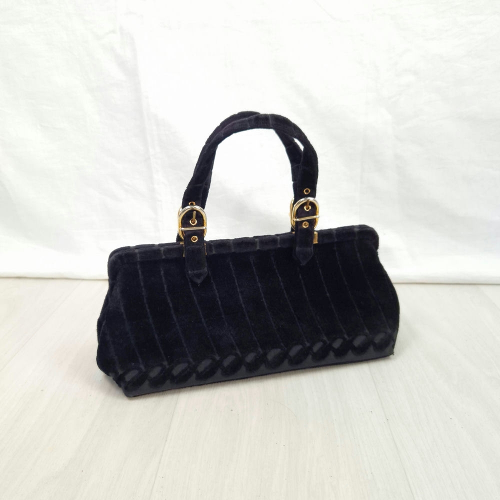 borsa velluto nera