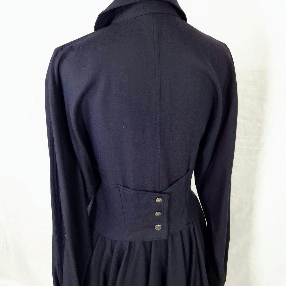 vestito nero lana
