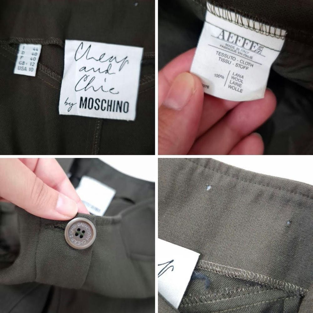Moschino Cheap and Chic tailleur pantalone color verde militare - immagine 9