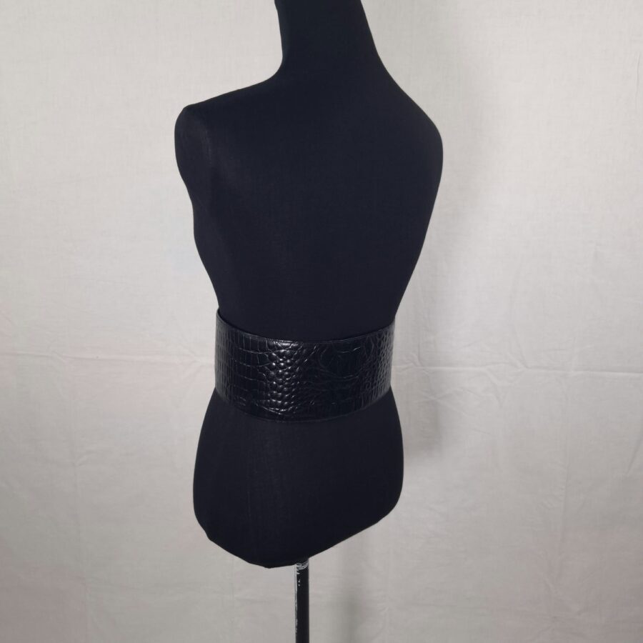 Genny cintura nera alta vintage 1980s - immagine 6