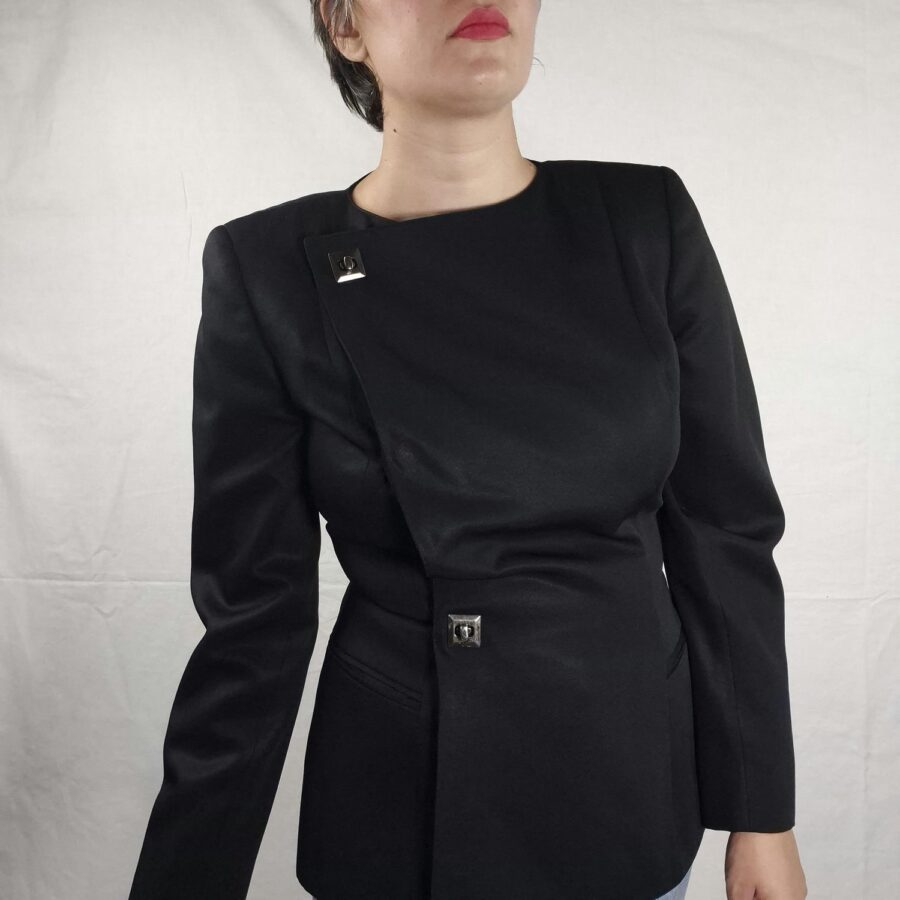 giacca nera da donna