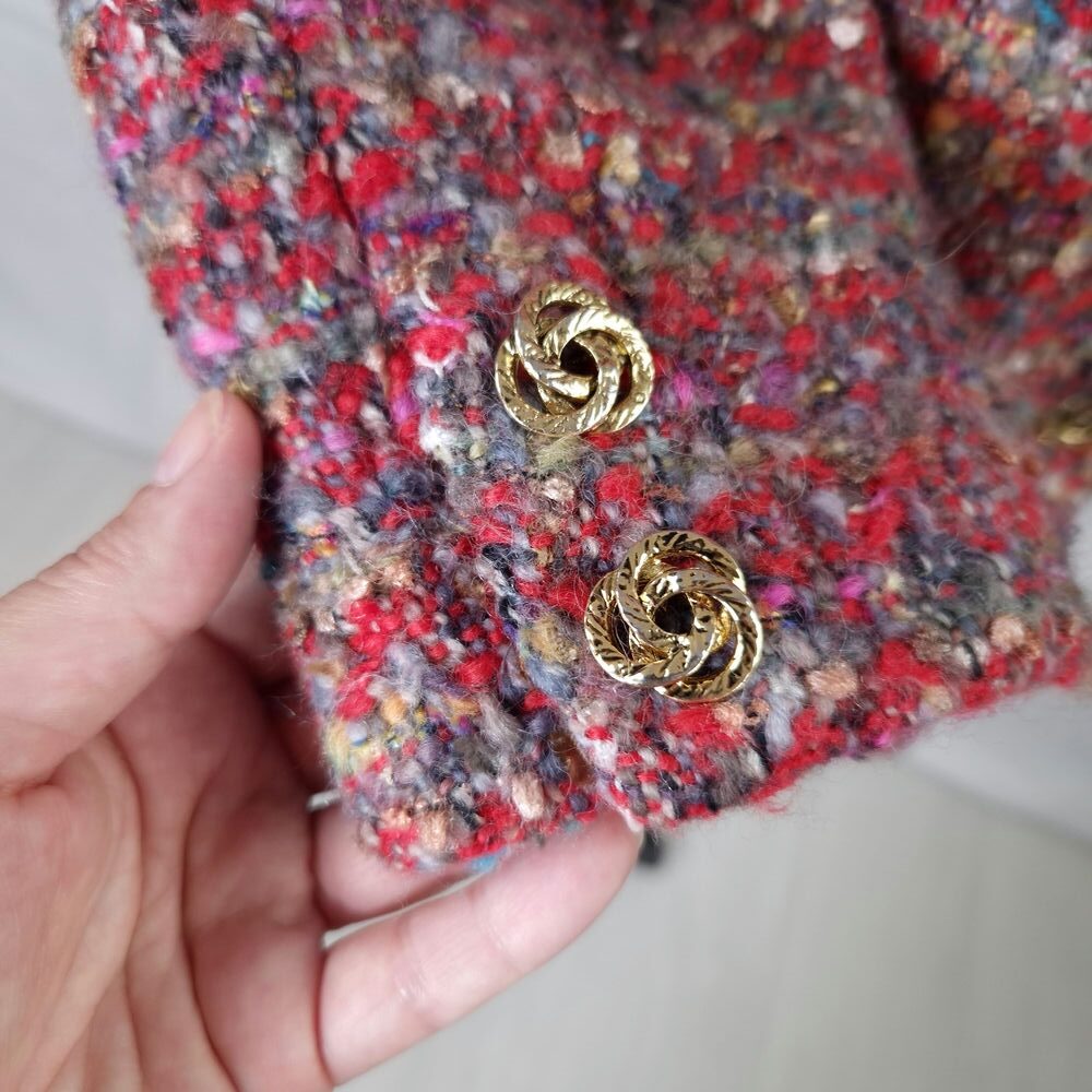 giacca rossa melange