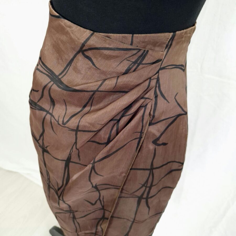 vintage silk skirt