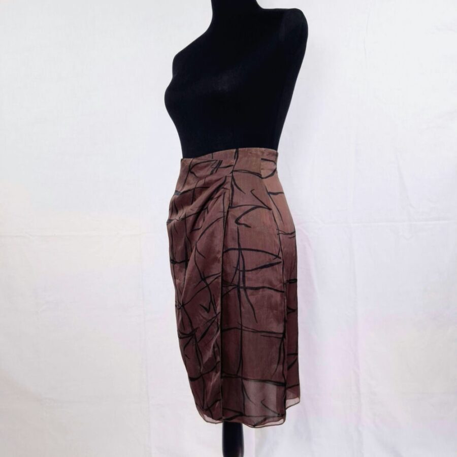 vintage silk skirt