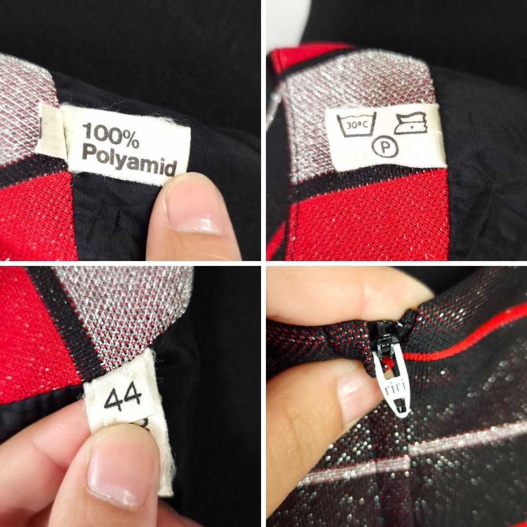 Maxi vestito a righe vintage anni 70 - immagine 8