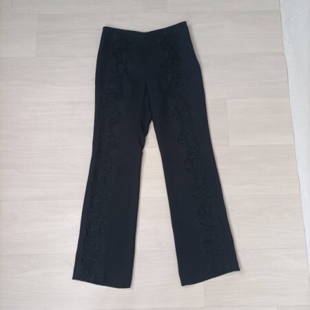 Pantaloni in pizzo nero Armani