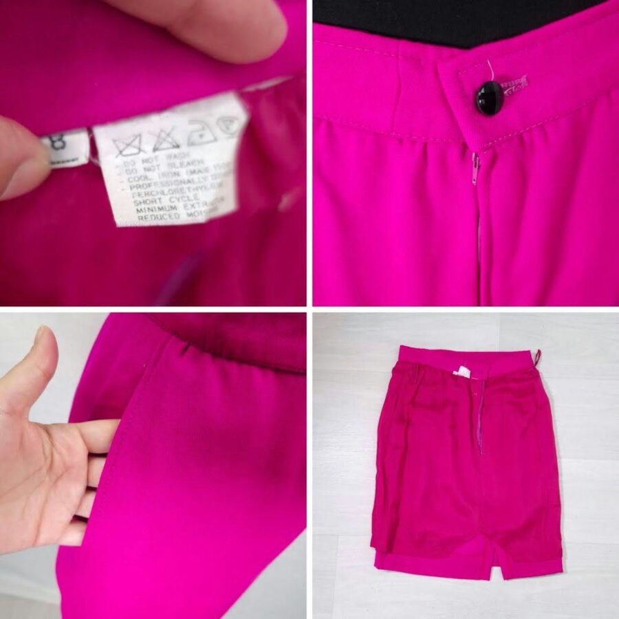 pink wool suit