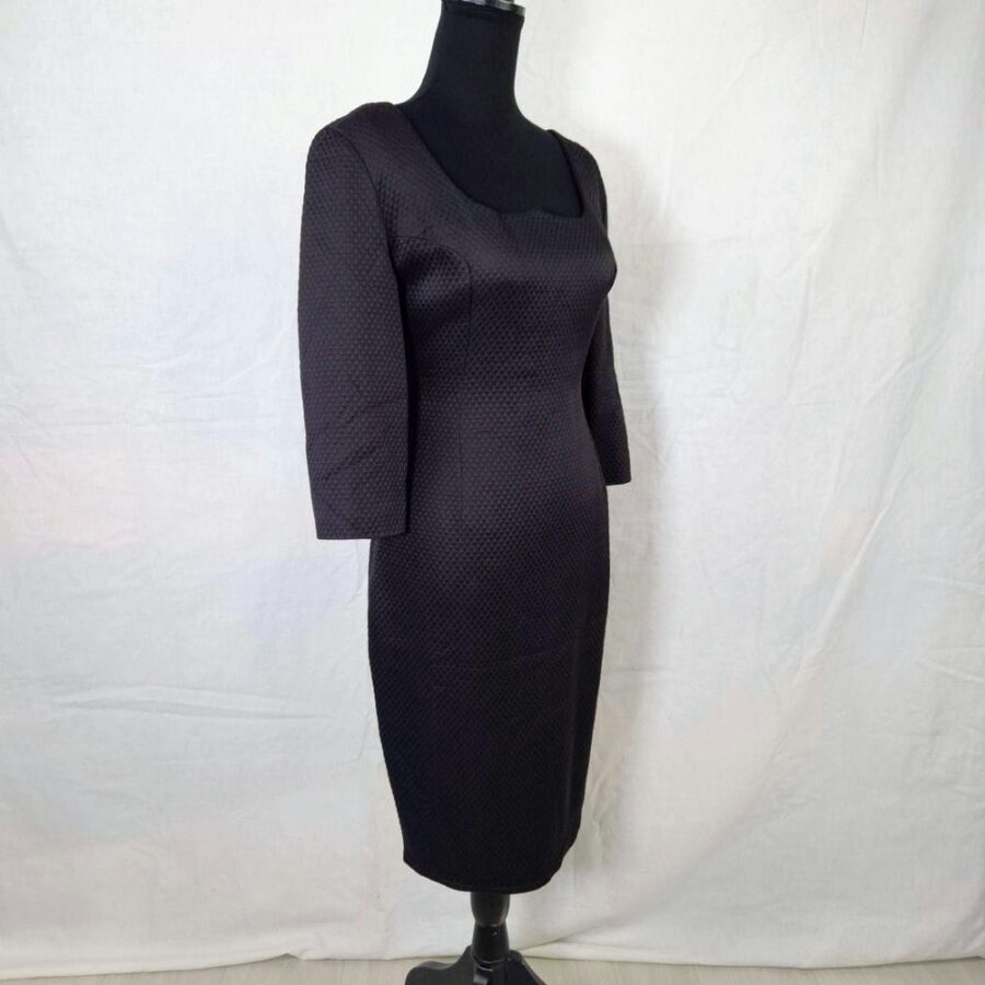 Versus Gianni Versace vestito nero trapuntato - immagine 5