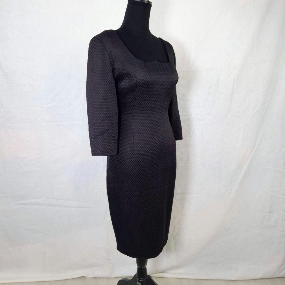 Versus Gianni Versace vestito nero trapuntato - immagine 5