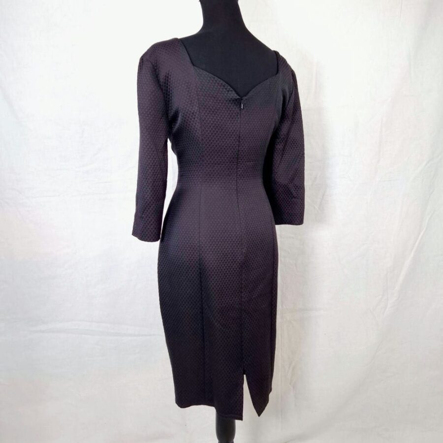 Versus Gianni Versace vestito nero trapuntato - immagine 7