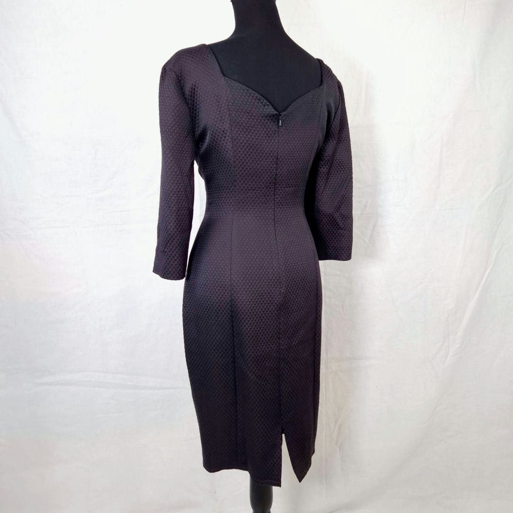 Versus Gianni Versace vestito nero trapuntato - immagine 7