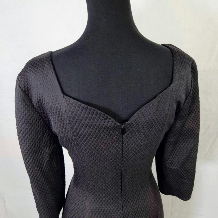 Versus Gianni Versace vestito nero trapuntato - immagine 8