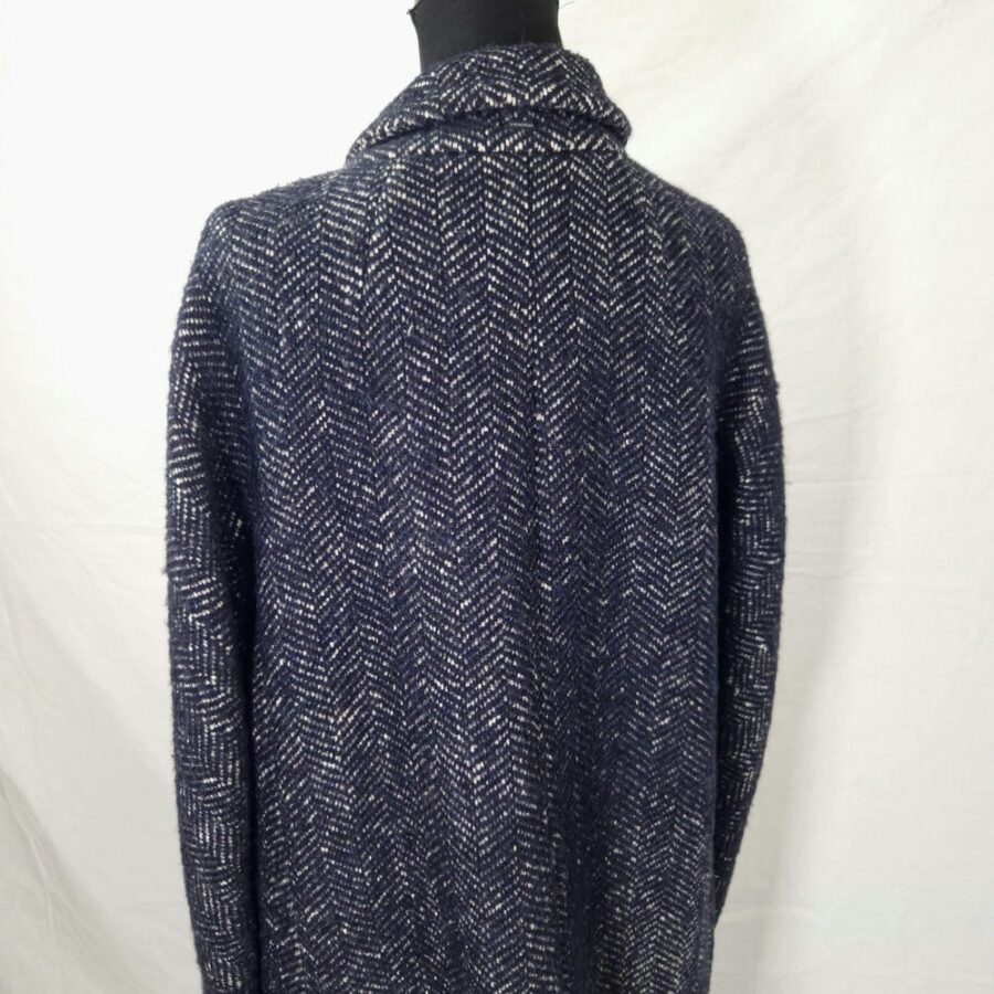 cappotto blu donna in lana